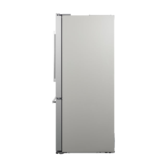 Cosmo 30 in. 17.5 cu. ft. Counter Depth 3-Door French Door Refrigerator with Freezer Drawer in Fingerprint Resistant Stainless Steel - COS-RFFV183GHS