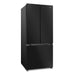 Cosmo 30 in. Vista Collection 17.5 cu. ft. Counter Depth 3-Door French Door Refrigerator, Freezer Drawer, Matte Black - COS-RFFV183RBK