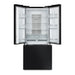 Cosmo 30 in. Vista Collection 17.5 cu. ft. Counter Depth 3-Door French Door Refrigerator, Freezer Drawer, Matte Black - COS-RFFV183RBK