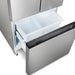 Cosmo 17.5 cu. ft. Counter Depth 3-Door French Door Refrigerator with Recessed Handles - COS-RFFV183RS