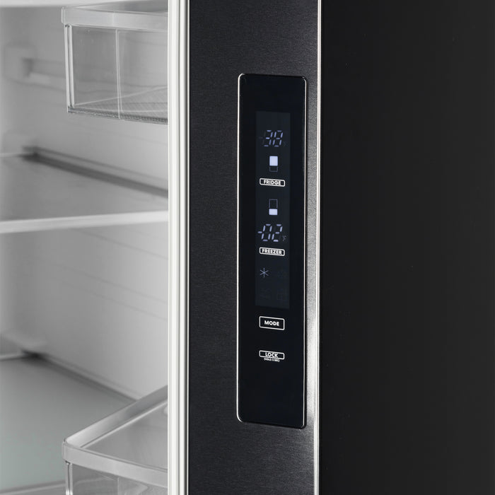 Cosmo 36 in. Vista Collection 27.4 cu. ft. French Door Refrigerator, Freezer Drawer, Water Dispenser, Ice Maker, Matte Black - COS-RFFV283RBK