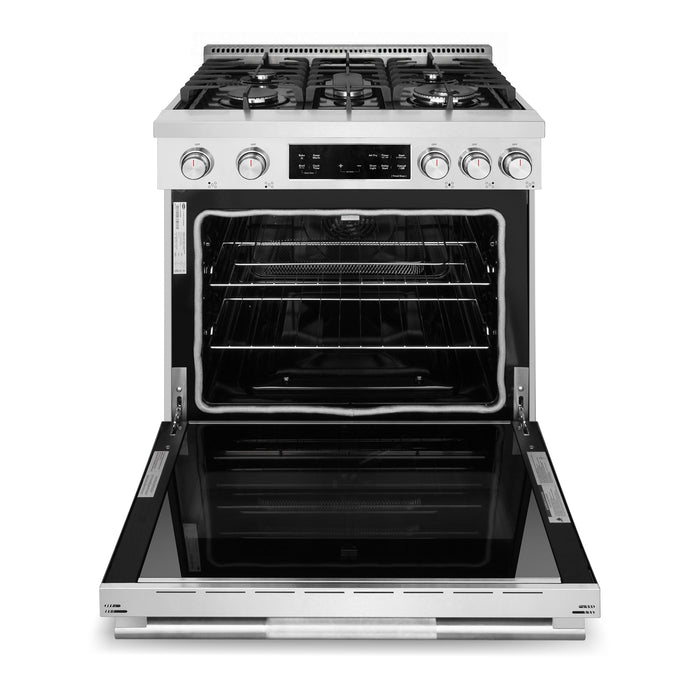 Cosmo 30 in. Stellar Collection 4.8 cu. ft. Gas Range, 5 Burners, Convection Oven, Cast Iron Grates, Stainless Steel - COS-RGS305SS