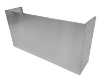 Thor Kitchen 24" Height Stainless Steel Duct Cover for 48inch Pro Style Under Cabinet Range Hood in 18"Height—TUCH4818