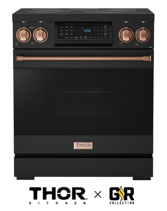 Gordon Ramsay by THOR Kitchen 30" 4.55 cu. ft. Professional Electric Range with Tilt Panel Touch Control, Self-Clean and Air Fry in Stainless Steel, RSE30B