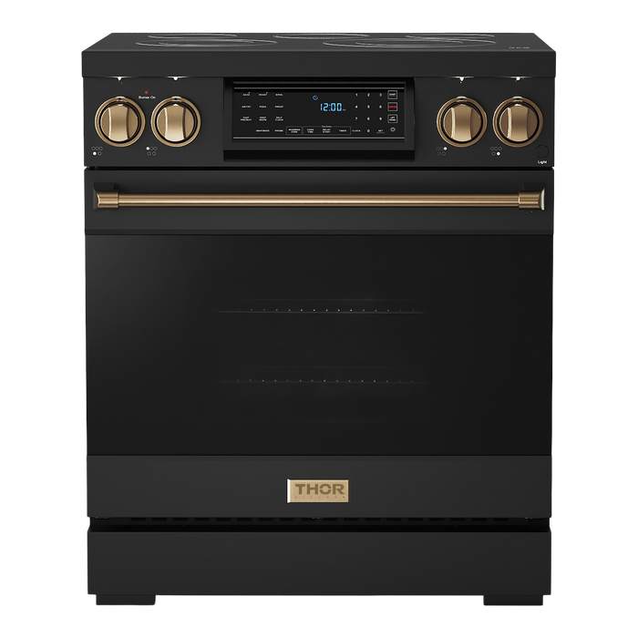 Gordon Ramsay by THOR Kitchen 30" 4.55 cu. ft. Professional Electric Range with Tilt Panel Touch Control, Self-Clean and Air Fry in Stainless Steel, RSE30B