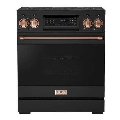 Gordon Ramsay by THOR Kitchen 30" 4.55 cu. ft. Professional Electric Range with Tilt Panel Touch Control, Self-Clean and Air Fry in Stainless Steel, RSE30B