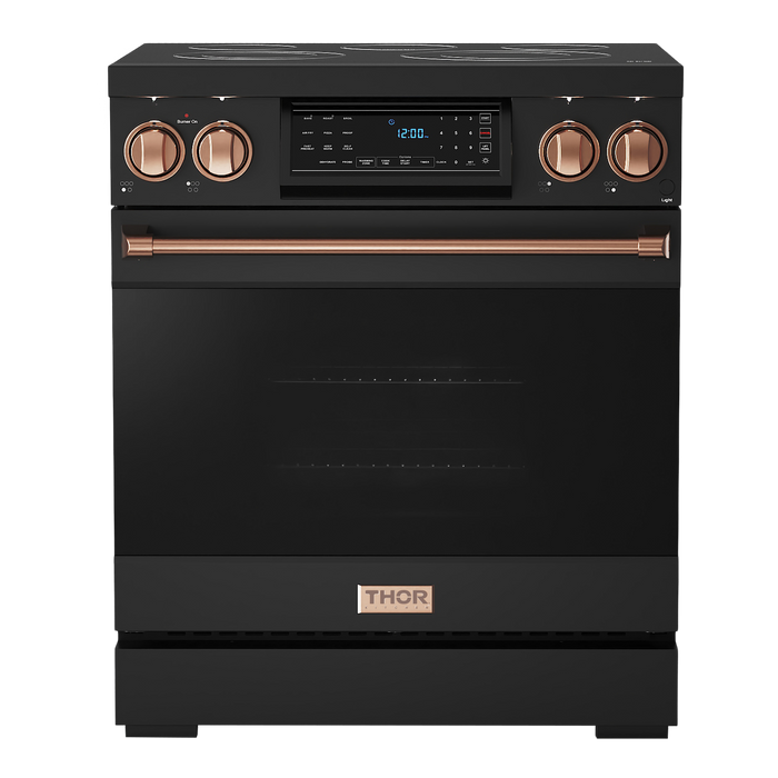 Gordon Ramsay by THOR Kitchen 30" 4.55 cu. ft. Professional Electric Range with Tilt Panel Touch Control, Self-Clean and Air Fry in Stainless Steel, RSE30B