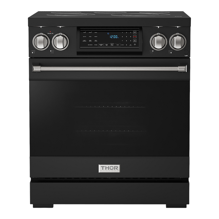 Gordon Ramsay by THOR Kitchen 30" 4.55 cu. ft. Professional Electric Range with Tilt Panel Touch Control, Self-Clean and Air Fry in Stainless Steel, RSE30B