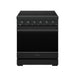 Gordon Ramsay THOR 30" Black Electric Range RSE30PB - Black - front door closed