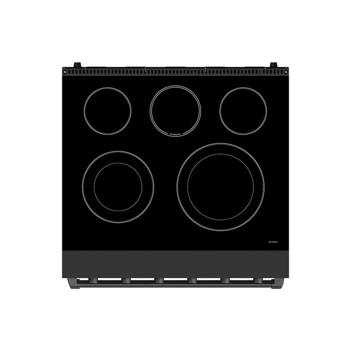 Gordon Ramsay THOR 30" Black Electric Range RSE30PB - Black - top view