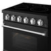 Gordon Ramsay THOR 30" Black Electric Range RSE30PB - Black / Stainless Steel - close up of color hardware