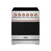 Gordon Ramsay THOR 30" 4.55 cu. ft. Professional Electric Range with Precision Knob Control RSE30P - Stainless Steel / Rose Gold - front door closed