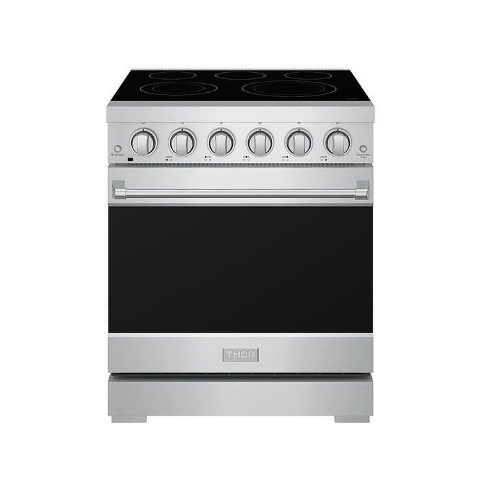 Gordon Ramsay THOR 30" 4.55 cu. ft. Professional Electric Range with Precision Knob Control RSE30P - Stainless Steel - front door closed