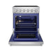 Gordon Ramsay THOR 30" 4.55 cu. ft. Professional Electric Range with Precision Knob Control RSE30P - Stainless Steel - front door open