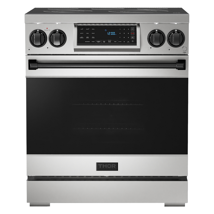 Gordon Ramsay by THOR Kitchen 30" 4.55 cu. ft. Professional Electric Range with Tilt Panel Touch Control, Self-Clean and Air Fry in Stainless Steel, RSE30