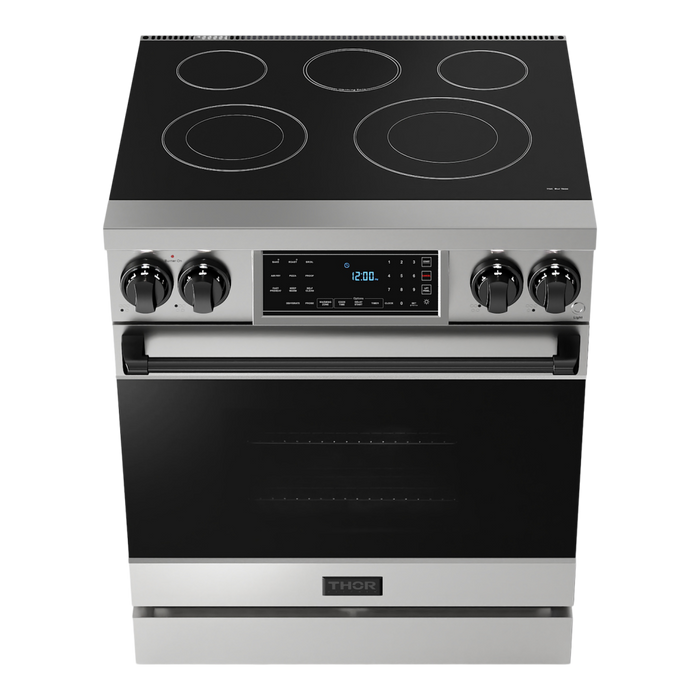 Gordon Ramsay by THOR Kitchen 30" 4.55 cu. ft. Professional Electric Range with Tilt Panel Touch Control, Self-Clean and Air Fry in Stainless Steel, RSE30