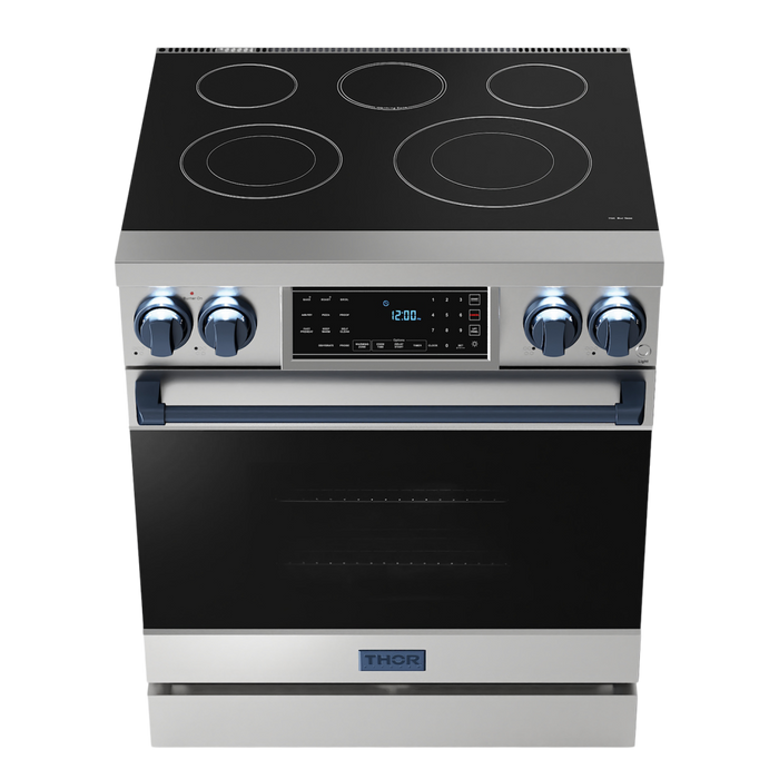 Gordon Ramsay by THOR Kitchen 30" 4.55 cu. ft. Professional Electric Range with Tilt Panel Touch Control, Self-Clean and Air Fry in Stainless Steel, RSE30