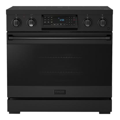 Gordon Ramsay by THOR Kitchen 36" 6.0 cu. ft. Professional Electric Range with Tilt Panel Touch Control, Self-Clean and Air Fry in Stainless Steel, RSE36B