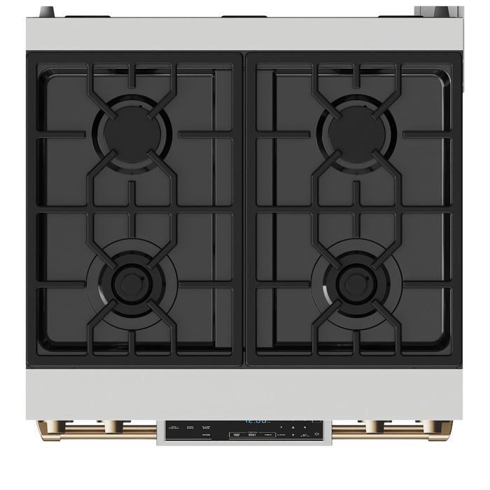 Gordon Ramsay by THOR Kitchen 30" 4.55 cu. ft. Professional Natural Gas Range with Tilt Panel Touch Control and Self-Clean in Stainless Steel, RSG30