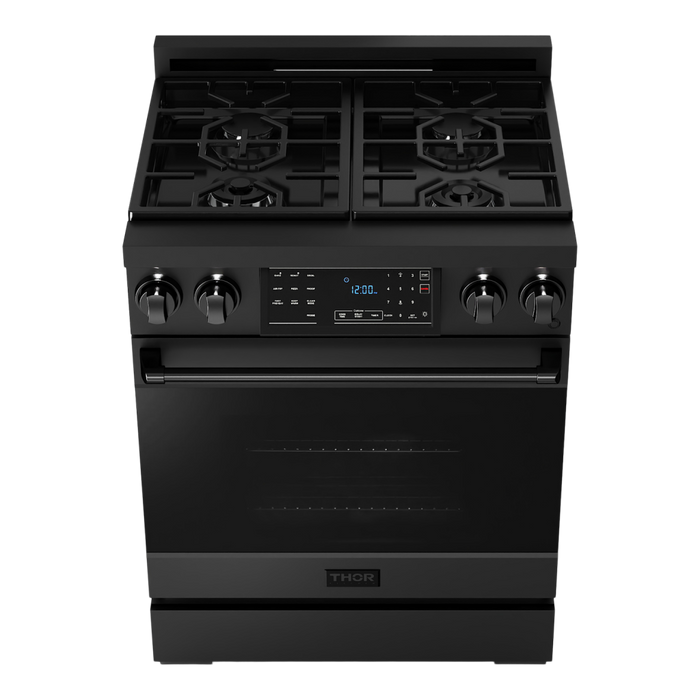 Gordon Ramsay by THOR Kitchen 30" 4.55 cu. ft. Professional Natural Gas Range with Tilt Panel Touch Control and Self-Clean in Stainless Steel, RSG30B