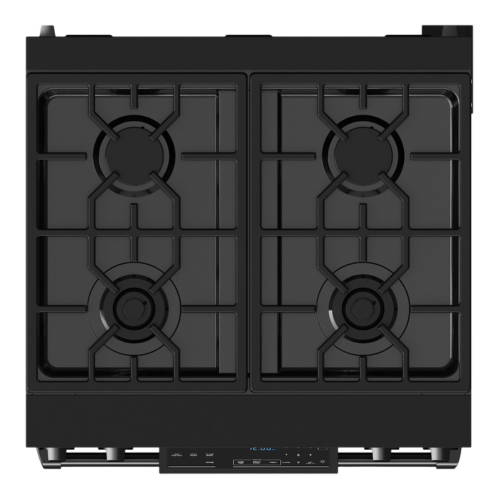 Gordon Ramsay by THOR Kitchen 30" 4.55 cu. ft. Professional Natural Gas Range with Tilt Panel Touch Control and Self-Clean in Stainless Steel, RSG30B