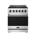 Gordon Ramsay THOR 30" Gas Range RSG30P - Stainless Steel / Black - front door closed