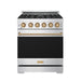 Gordon Ramsay THOR 30" Gas Range RSG30P - Stainless Steel / Bronze - front door closed