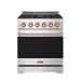 Gordon Ramsay THOR 30" Gas Range RSG30P - Stainless Steel / Rose Gold - front door closed