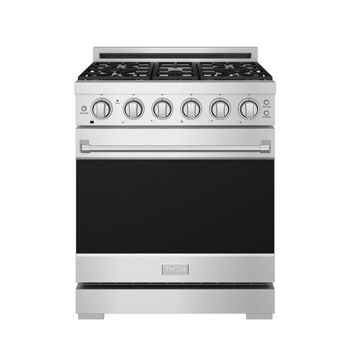 Gordon Ramsay THOR 30" Gas Range RSG30P - Stainless Steel - front door closed
