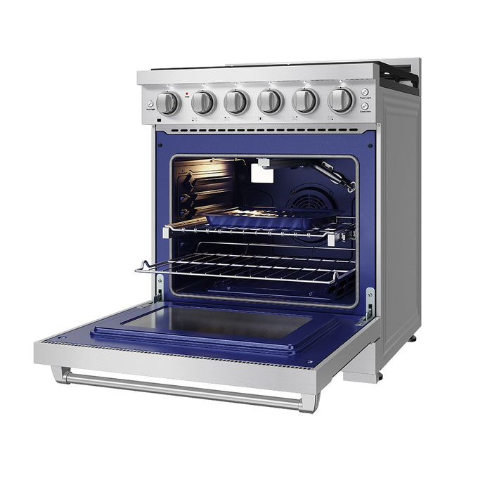 Gordon Ramsay THOR 30" Gas Range RSG30P - Stainless Steel - front right side open