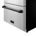 Gordon Ramsay THOR 24" Drawer Freezer RZ24U - Stainless Steel / Black - close up of color hardware