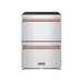 Gordon Ramsay THOR 24" Drawer Freezer RZ24U - Stainless Steel / Rose Gold - front door closed