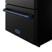 Gordon Ramsay THOR 24" Drawer Refrigerator RF24UB - Black / Blue - close up of color hardware