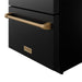 Gordon Ramsay THOR 24" Drawer Refrigerator RF24UB - Black / Bronze - close up of color hardware