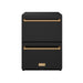 Gordon Ramsay THOR 24" Drawer Refrigerator RF24UB - Black / Bronze - front door closed