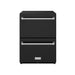 Gordon Ramsay THOR 24" Black Drawer Freezer RZ24UB - Black / Stainless Steel - front door closed
