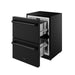 Gordon Ramsay THOR 24" Black Drawer Freezer RZ24UB - Black - front right side open