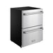 Gordon Ramsay THOR 24" Drawer Freezer RZ24U - Stainless Steel - front left side closed