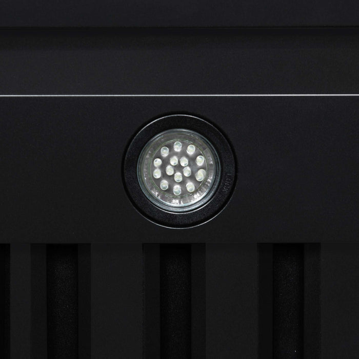 Forno - 36" Wall Mount Range Hood, in Copper with black Trim