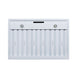 Forno - 36" Wall Mount Range Hood, in Copper with white Trim