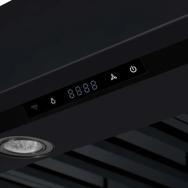 Forno - 48" Wall Mount Range Hood, in Copper with black Trim