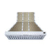 Forno Ambassador 48" Range Hood in White with 304 CFM, 3 Speeds, Dishwasher Safe Baffle Filters, LED Lights and Remote Control - FRHWM5099-48CPWHT
