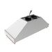 Forno Venezia 48 Inch Wall-Mounted Range Hood in White with Antique Brass Accessories, Touch Controls and Baffle Filters