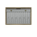 Forno Vittorio 36-Inch Wall Mount Range Hood, White with Antique Brass Trim, 424 CFM Airflow, Dishwasher-Safe Baffle Filters, Remote Control, 3-Speed Fan, Bright LED Lighting.