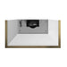 Forno Vittorio 48-Inch Wall Mount Range Hood, White with Antique Brass Trim, 424 CFM Airflow, Dishwasher-Safe Baffle Filters, Remote Control, 3-Speed Fan, Bright LED Lighting