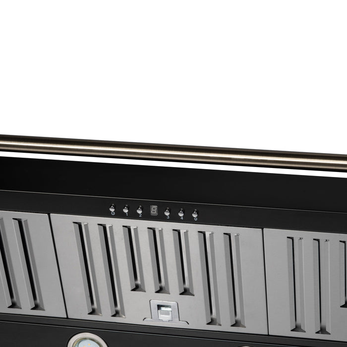 Forno Aria 48 Inch Wall-Mounted Range Hood in Black