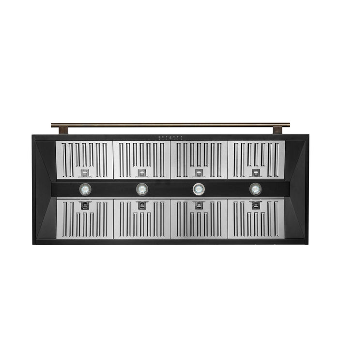Forno Aria 60 Inch Wall-Mounted Range Hood in Black