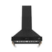 Forno Venezia 30 Inch Wall-Mounted Range Hood in Black with Touch Controls and Baffle Filters