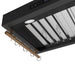 Forno Venezia 30 Inch Wall-Mounted Range Hood in Black with Touch Controls and Baffle Filters