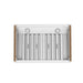 Forno Venezia 30 Inch Wall-Mounted Range Hood in White with Touch Controls and Baffle Filters